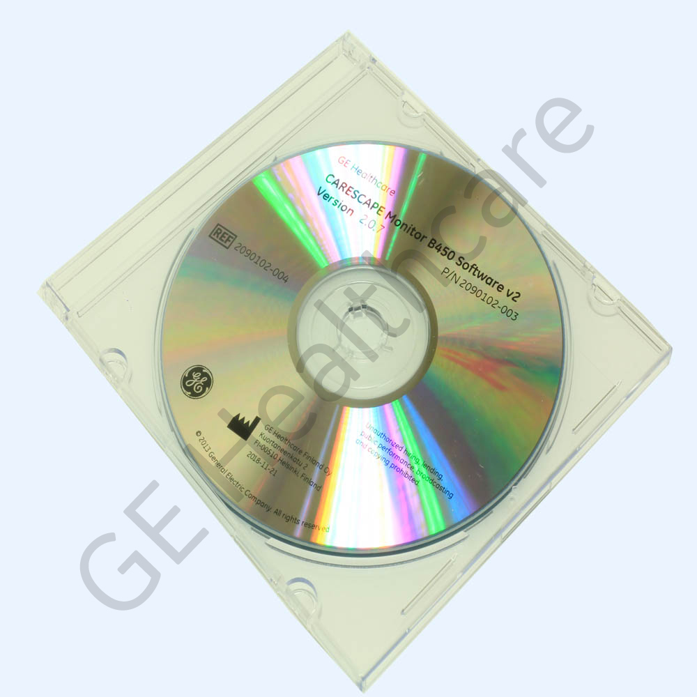CARESCAPE B450 Software Disaster Recovery Kit v2.0.7 CARESCAPE B450 Software Disaster Recovery Kit v2.0.7