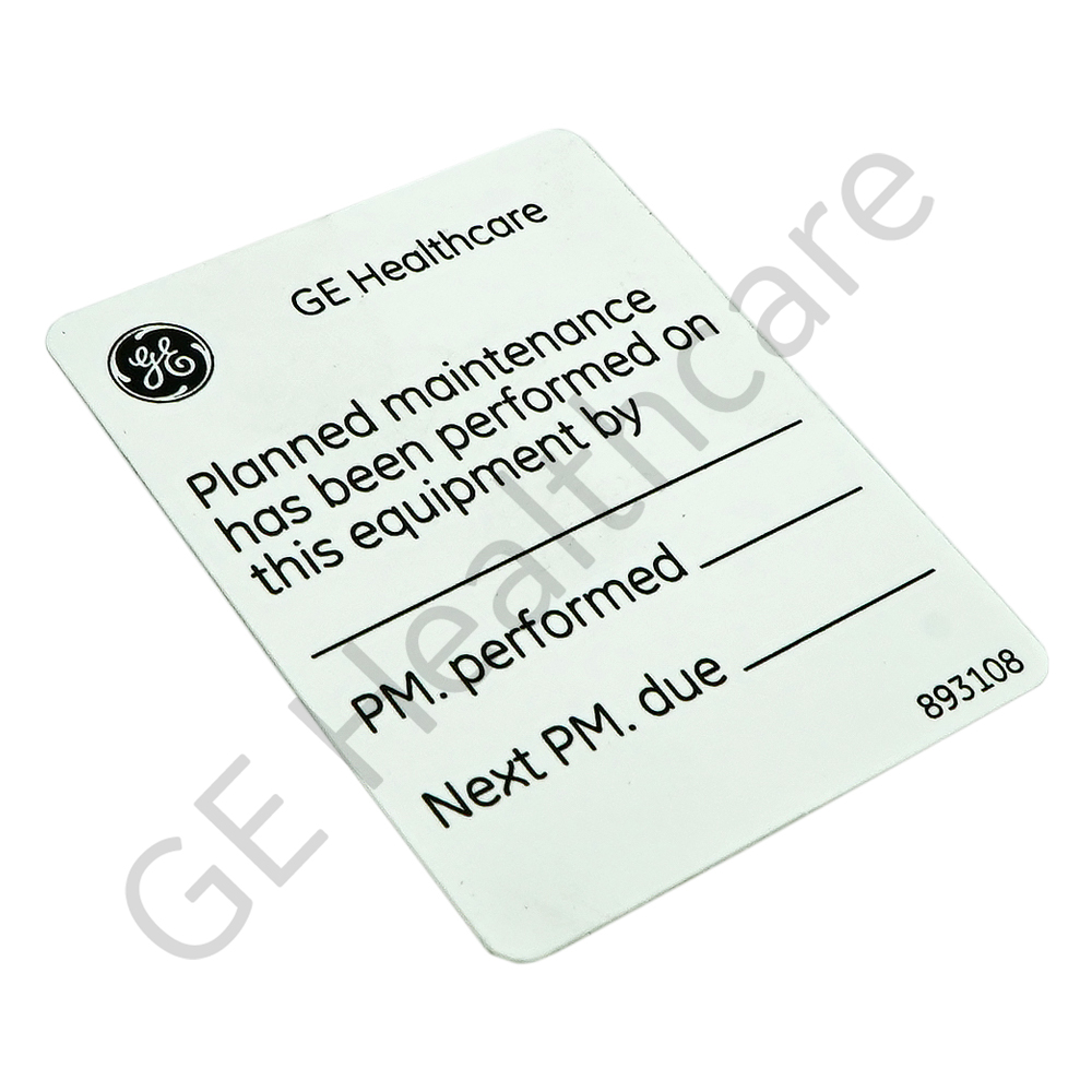 SPARE PART- UPDATE STICKER- PLANNED MAINTENANCE KIT SPARE PART- UPDATE STICKER- PLANNED MAINTENANCE KIT