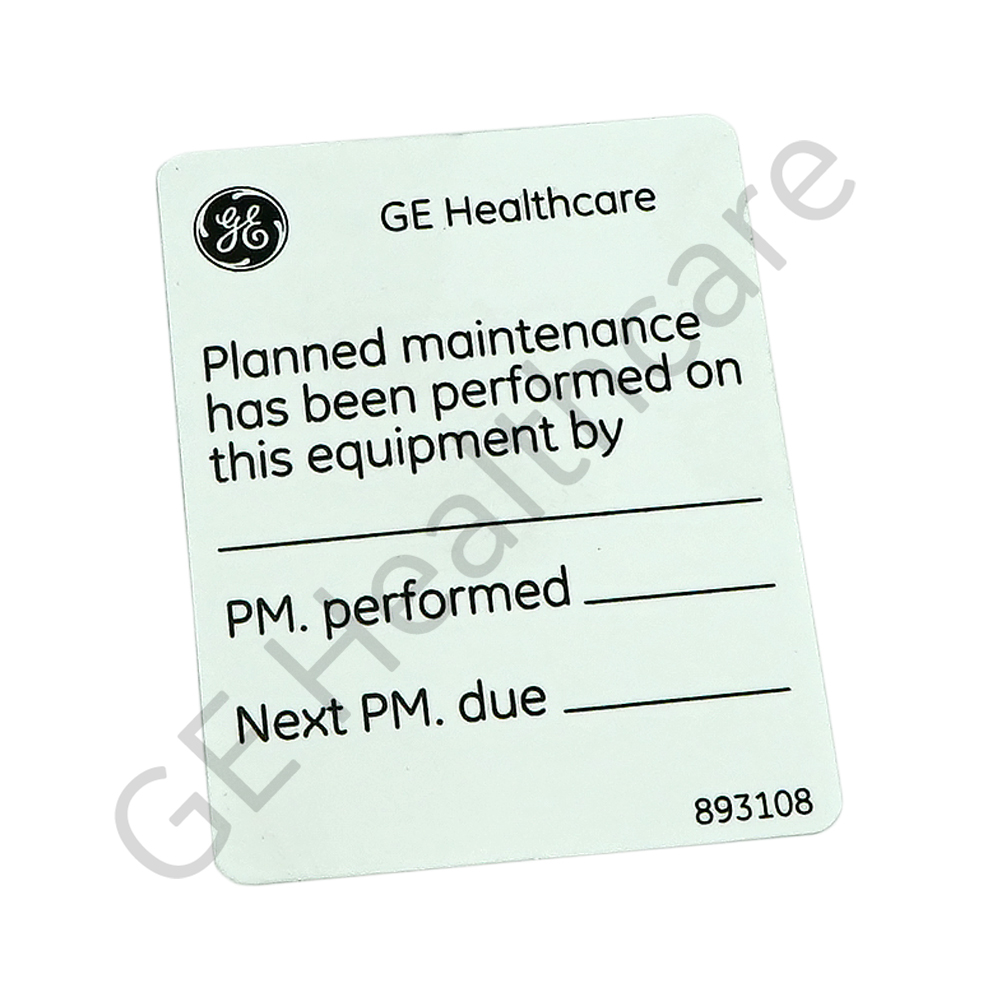 SPARE PART- UPDATE STICKER- PLANNED MAINTENANCE KIT SPARE PART- UPDATE STICKER- PLANNED MAINTENANCE KIT