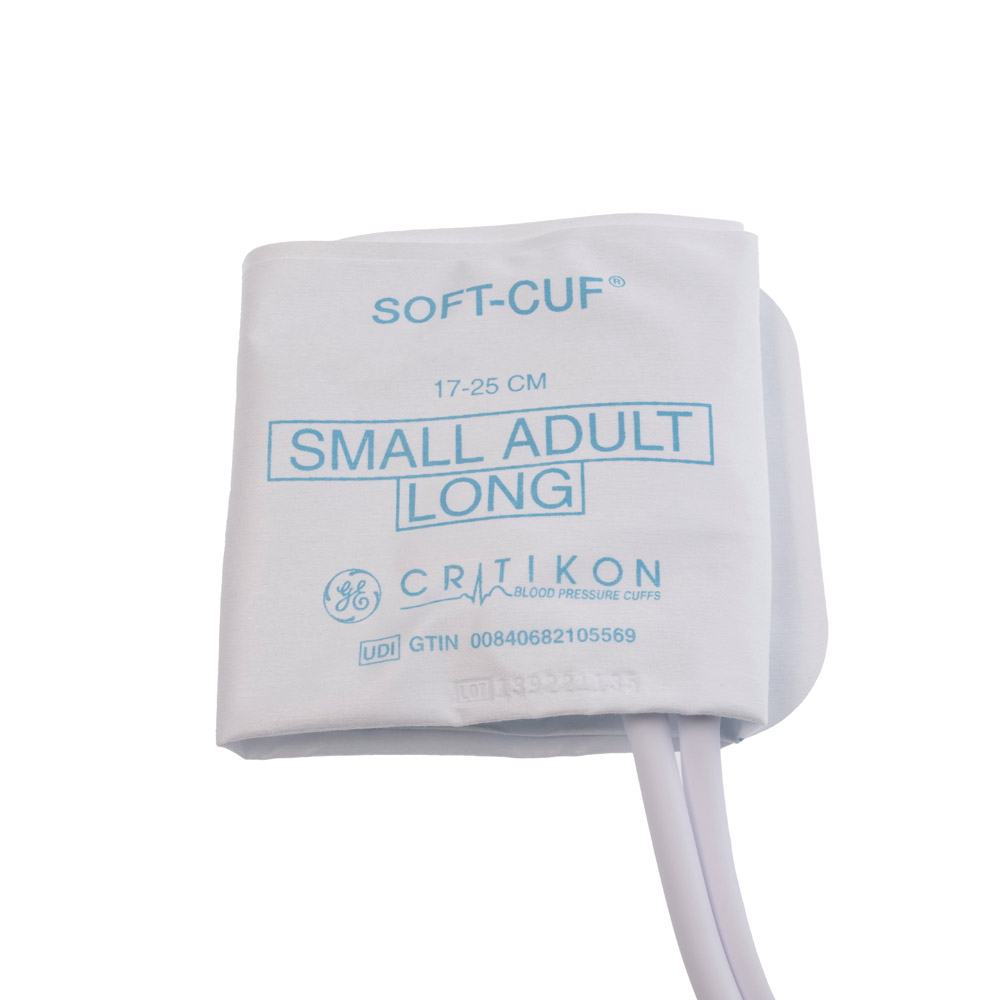 SOFT-CUF Small Adult Long Blood Pressure Cuff, 2 Tubes DINACLICK, ISO80369-5 (20/box) SOFT-CUF Small Adult Long Blood Pressure Cuff, 2 Tubes DINACLICK, ISO80369-5 (20/box)
